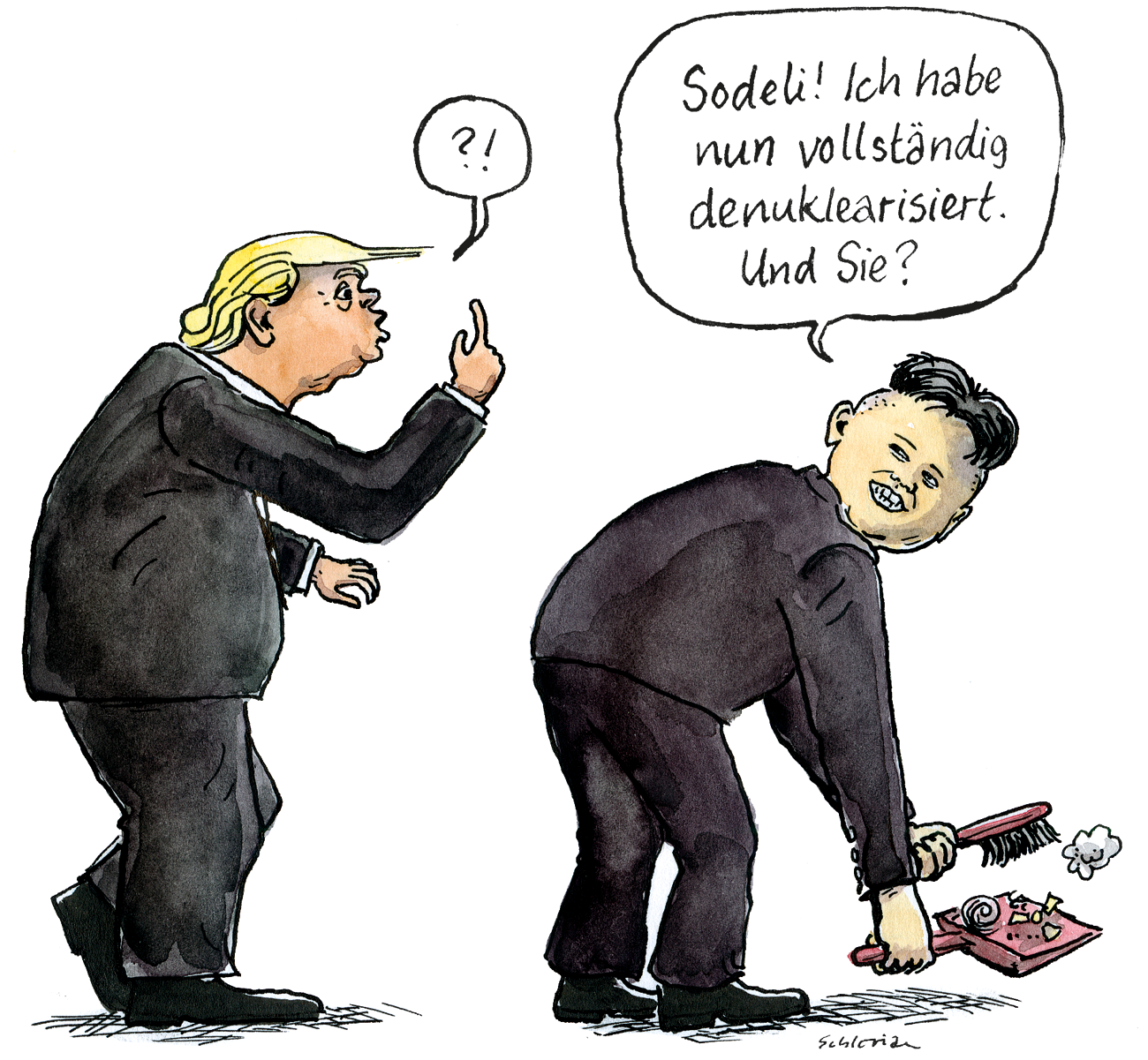 Donald Trump und Kim Jong-un