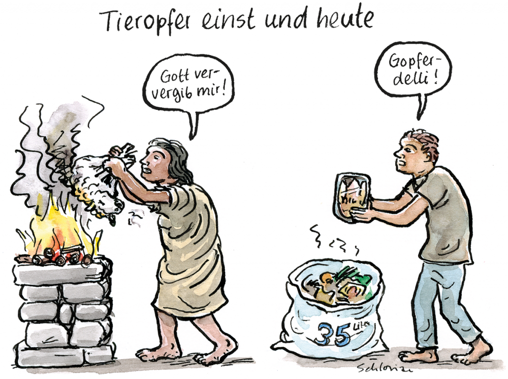 Tieropfer einst und heute