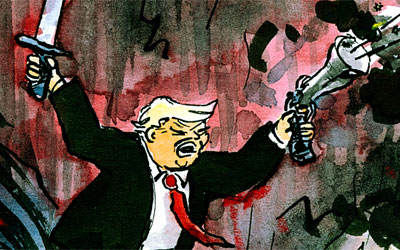 Cartoon Donald Trump
