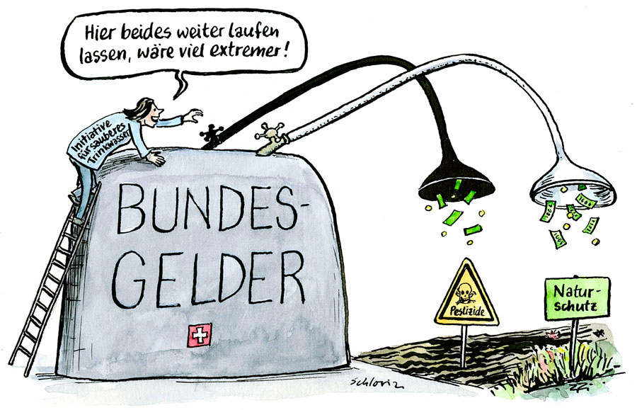 Cartoon Trinkwasserinitiative
