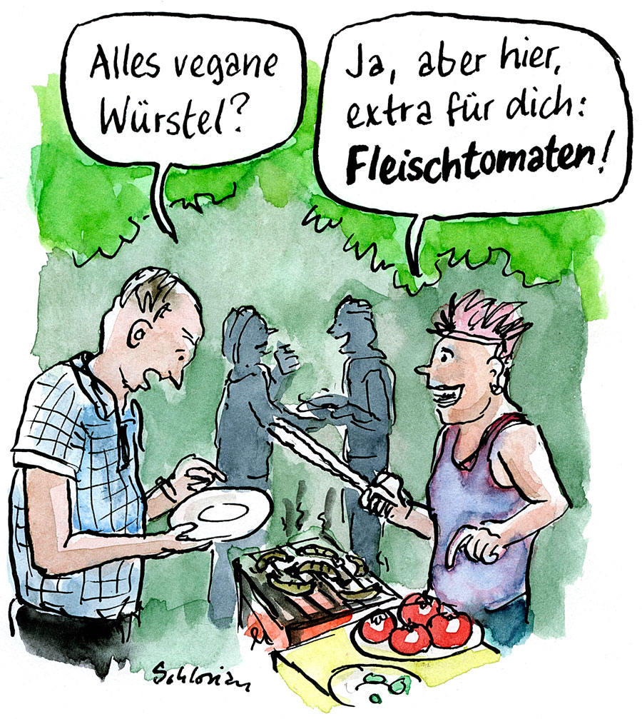 Nur vegane Würstchen?