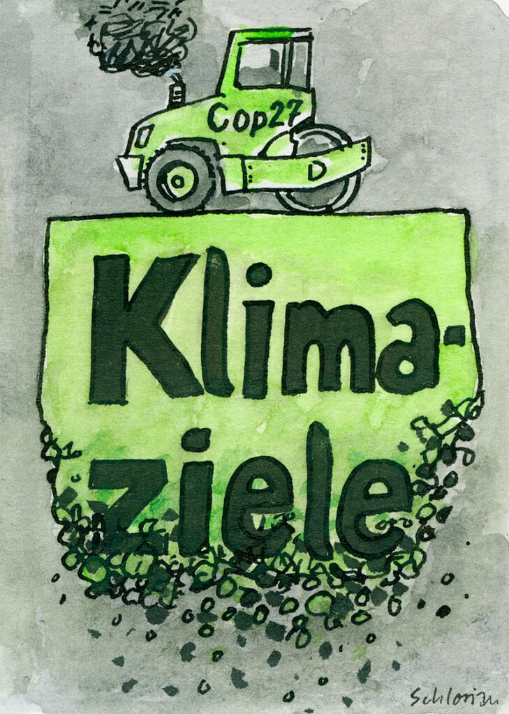 Cartoon Klimakonferenz
