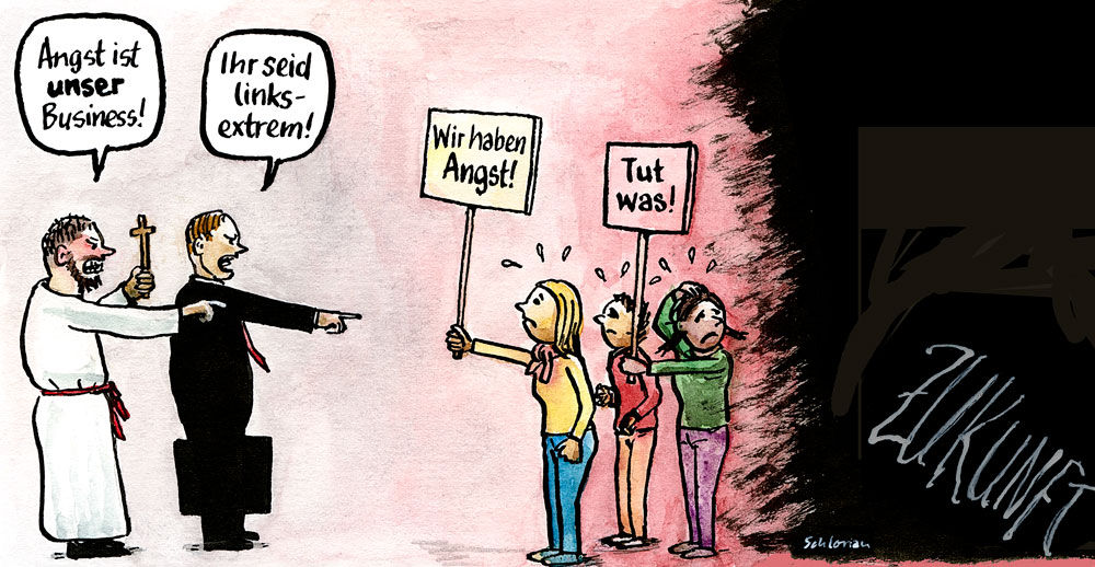 Cartoon: Ihr seid links-extrem!
