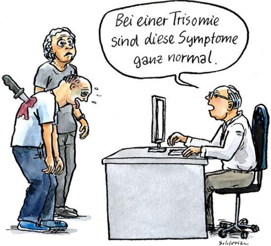 Bei einer Trisomie sind diese Symptome ganz normal.