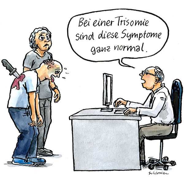 Bei einer Trisomie sind diese Symptome ganz normal.