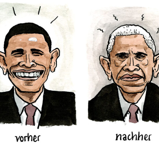 Obama vorher und nachher