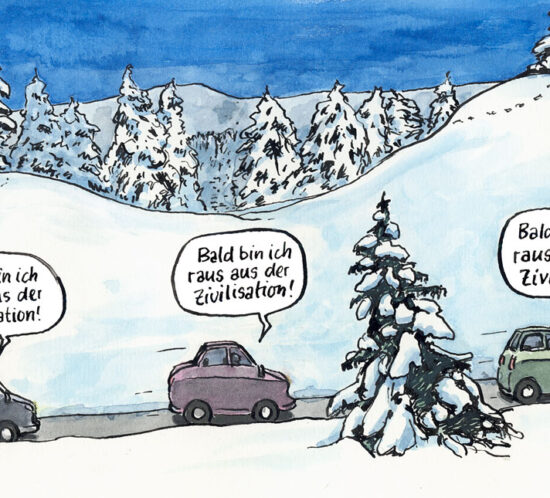 Bald bin ich raus aus der Zivilisation!