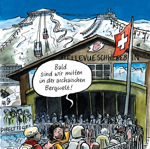 Skifahren in der Wildnis