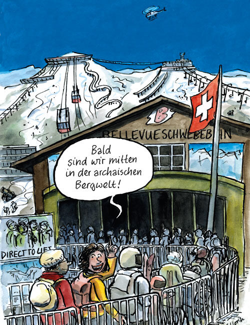 Skifahren in der Wildnis