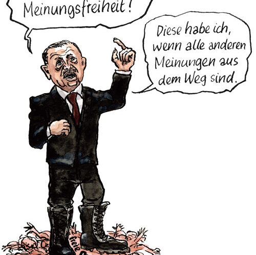 Erdogan will absolute Meinungsfreiheit.