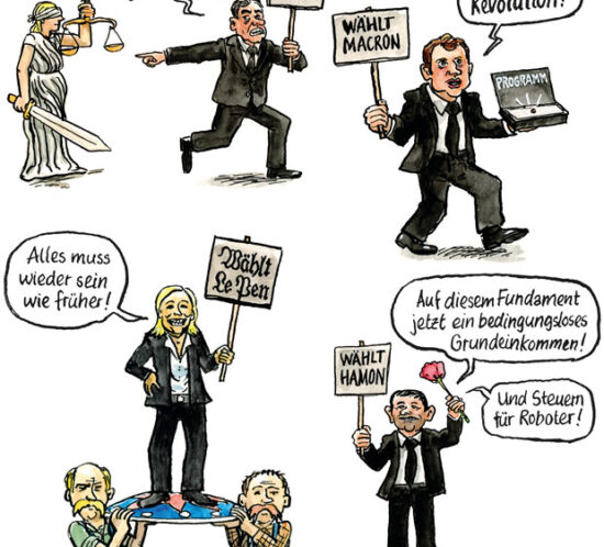 In Frankreich stehen die Wahlen an.