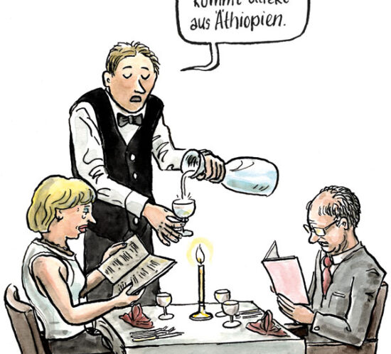Unser Wasser kommt direkt aus Äthiopien.