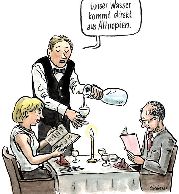 Unser Wasser kommt direkt aus Äthiopien.