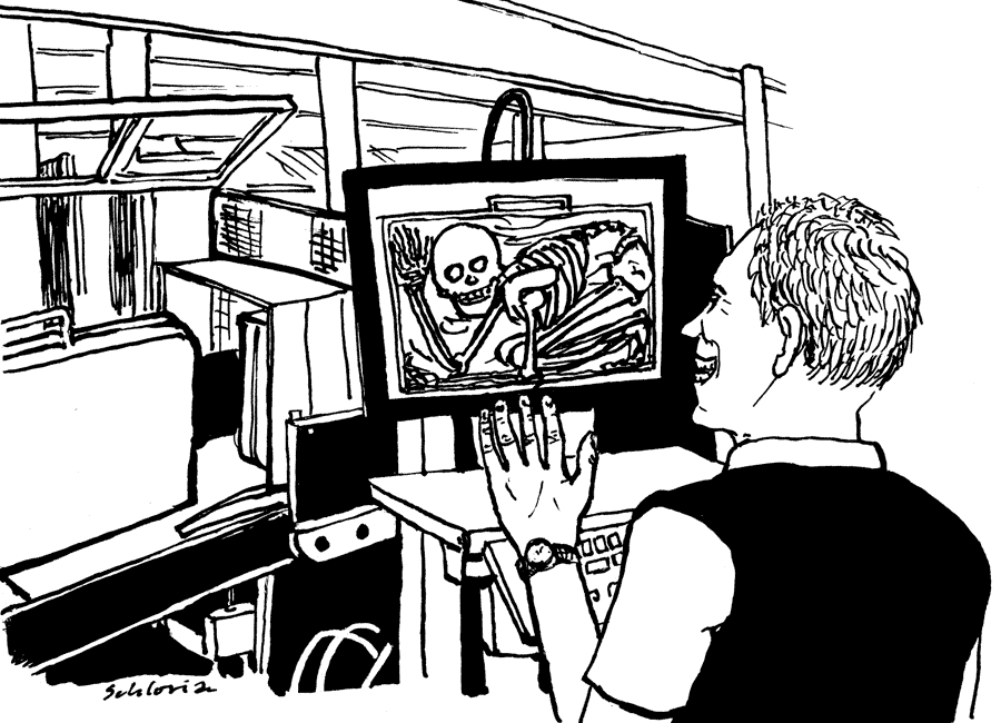 Röntgen am Flughafen