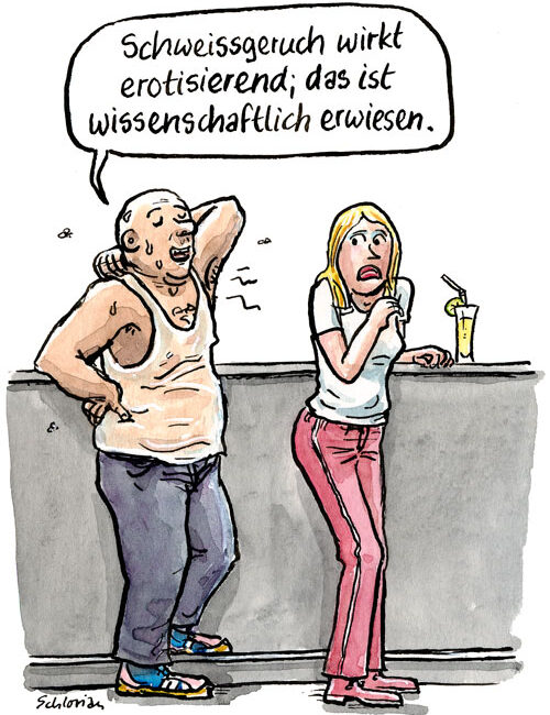 Schweissgeruch ist erotisierend.