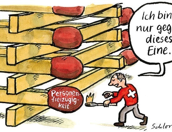 nur gegen die Personenfreizügigkeit