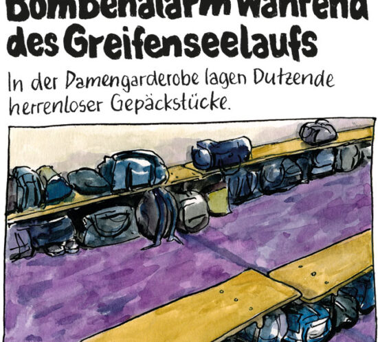 Bombenalarm während des Greifenseelaufs!