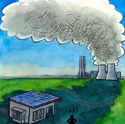 energetischer Schattenwurf