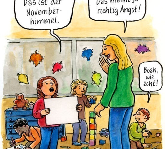 Herbstlicher Realismus I’m Kindergarten