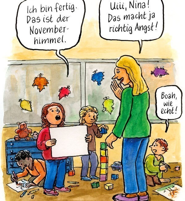 Herbstlicher Realismus I’m Kindergarten