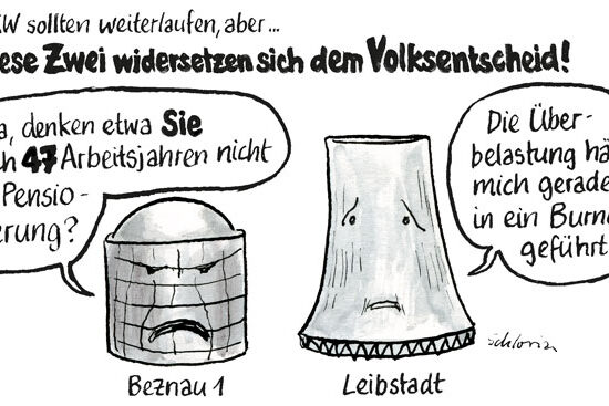 Die alten AKWs möchten in Ruhestand