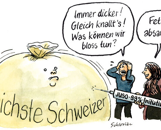 Cartoon zur 99%-Initiative