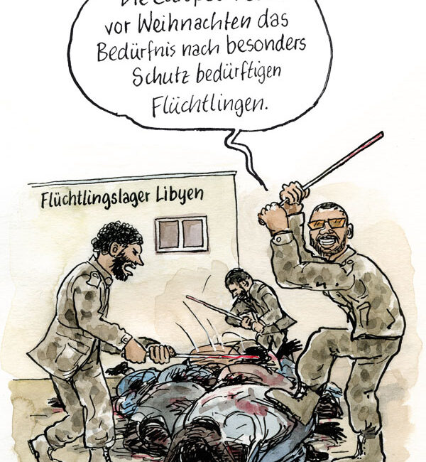 Libyen kümmert sich darum, dass Europa echte Flüchtlinge erhält.