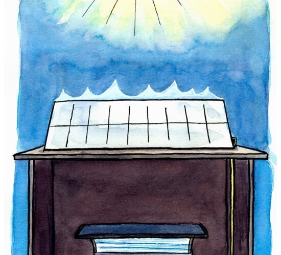 Solarium mit Photovoltaik