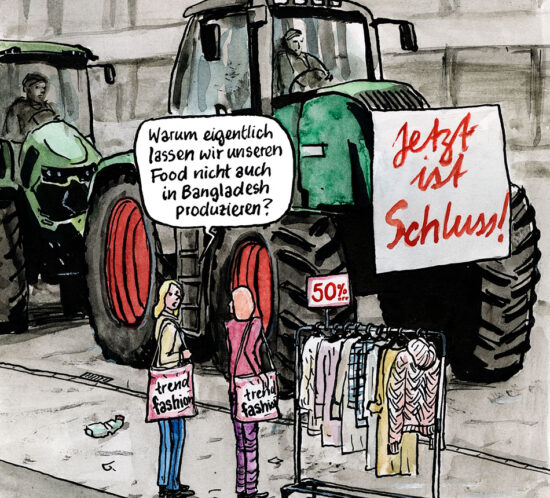 Reaktion auf die Bauernproteste