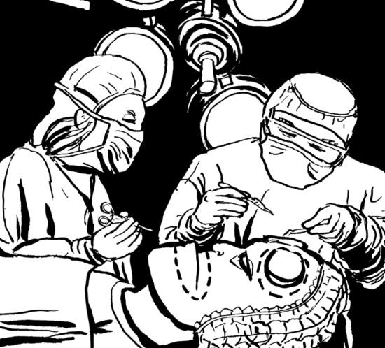 Hellboy an Schönheitsoparation