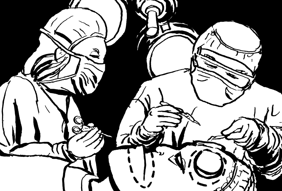 Hellboy an Schönheitsoparation