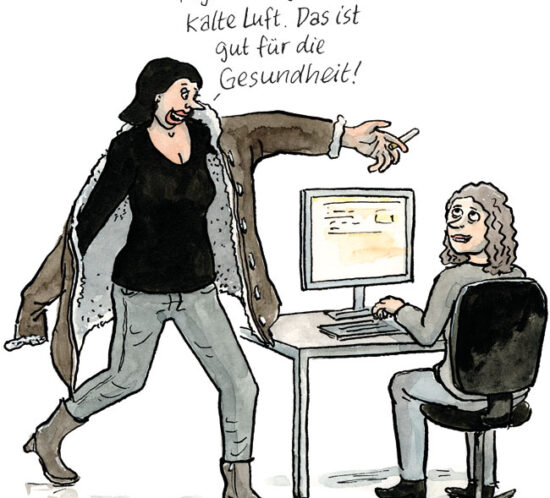 Cartoon: Frische Luft ist gesund!