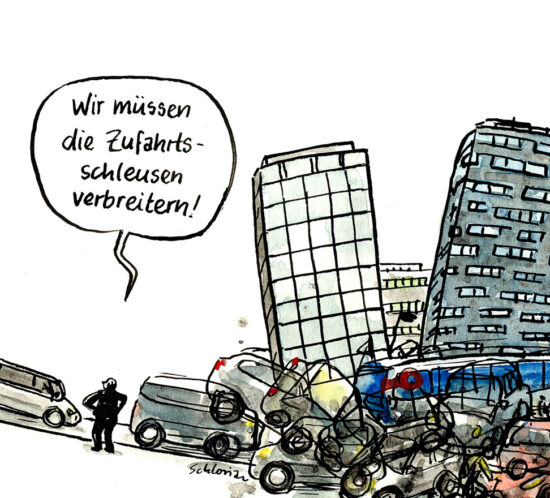 Stadtverkehr-Chaos