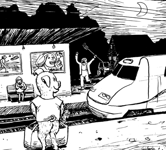 Das Schwein entwischt!