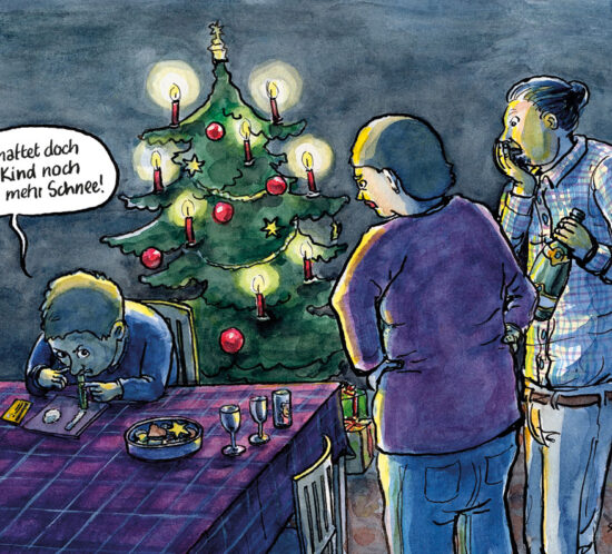 Schnee an Weihnachten