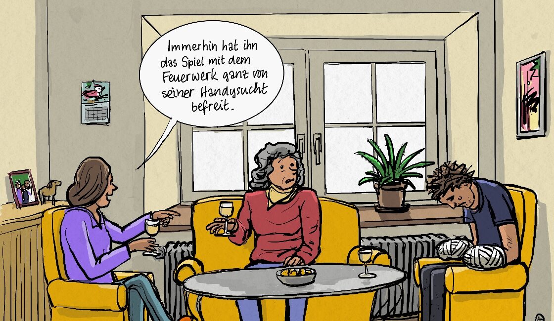 Nach Feuerwerksunfall