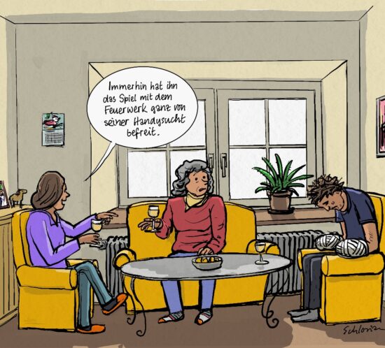 Nach Feuerwerksunfall