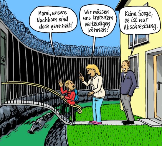 Nur zur Abschreckung