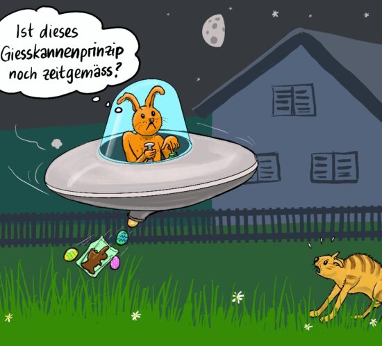 Osterhase verteilt Eier!