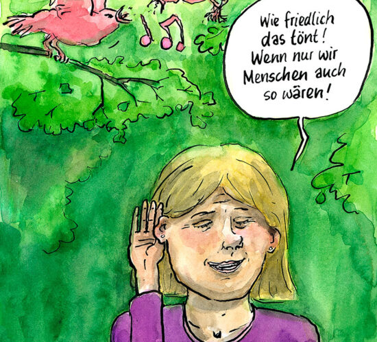 friedliches Vogelgezwitscher