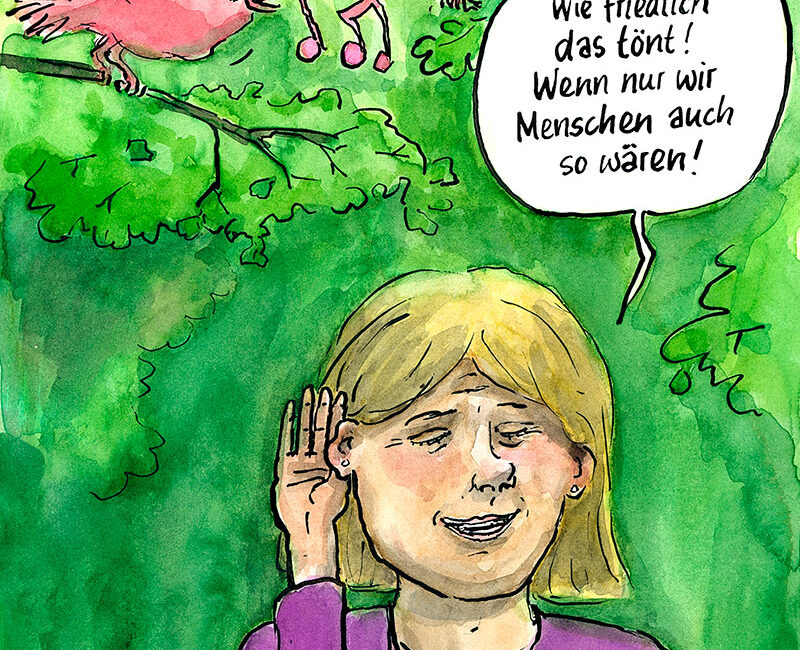 friedliches Vogelgezwitscher