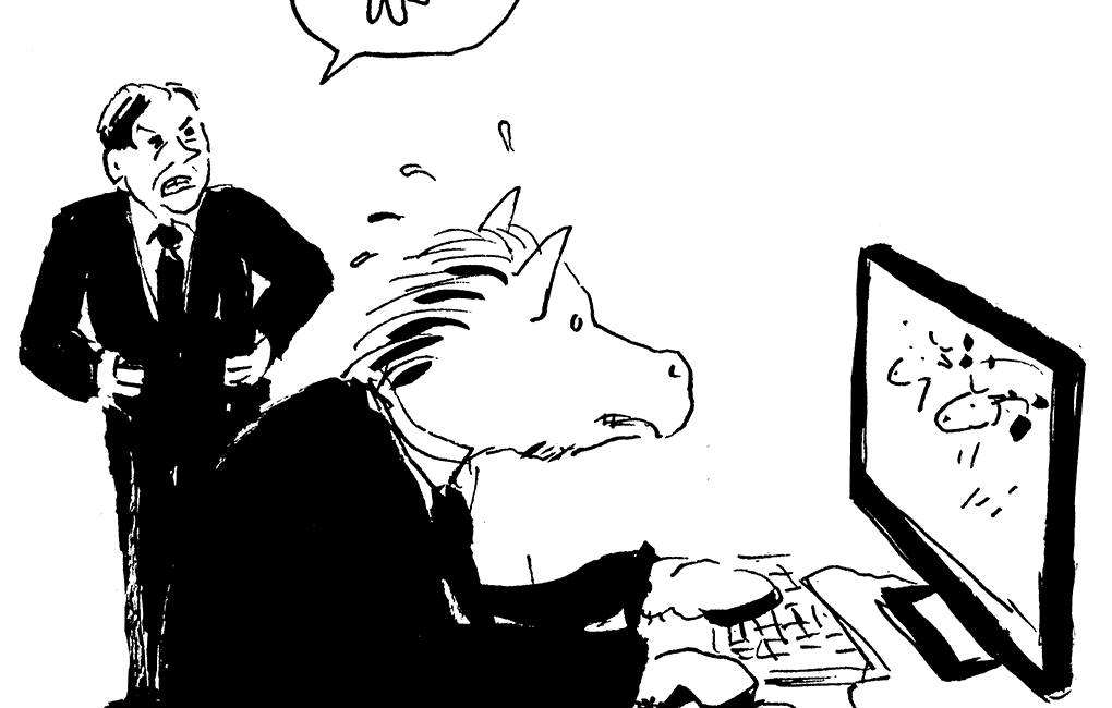 Arbeiten wie ein Pferd