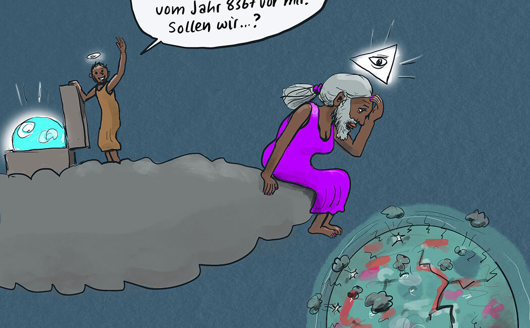 Jesus findet ein Backup der Erde