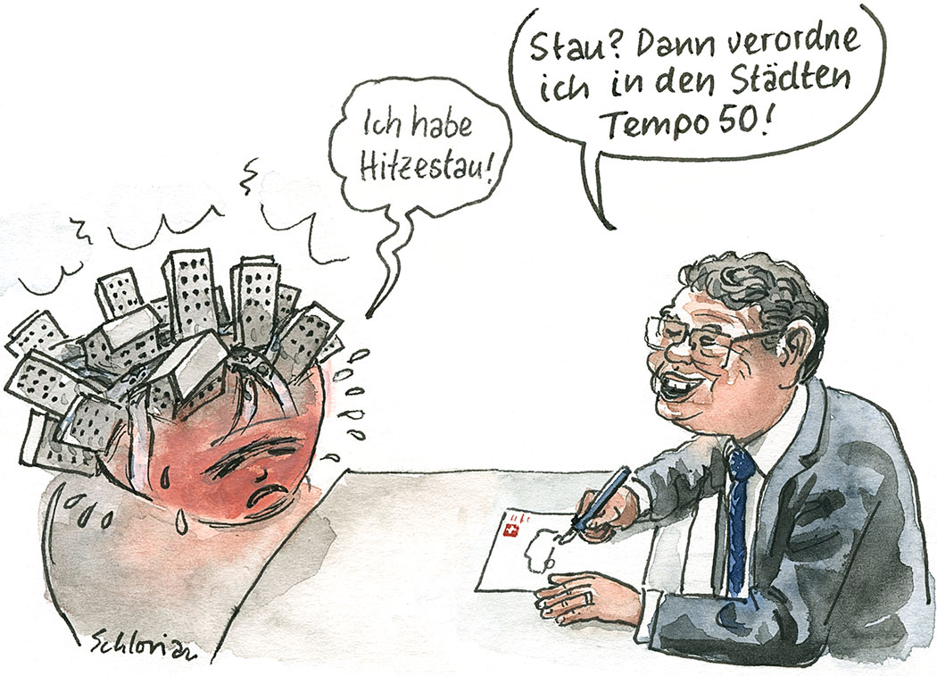 Bundesrat Rösti will Tempo 50