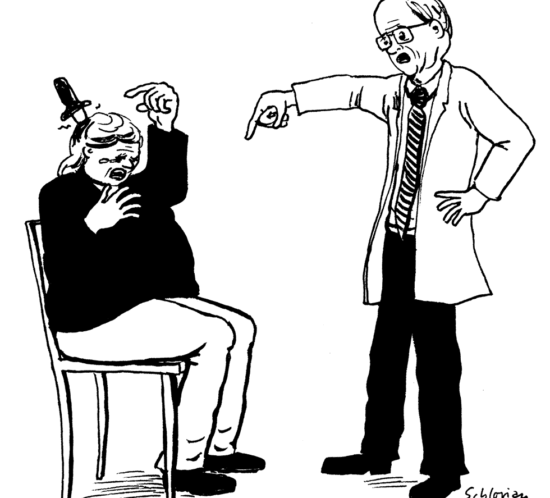 Arzt mit übergewichtiger Patientin