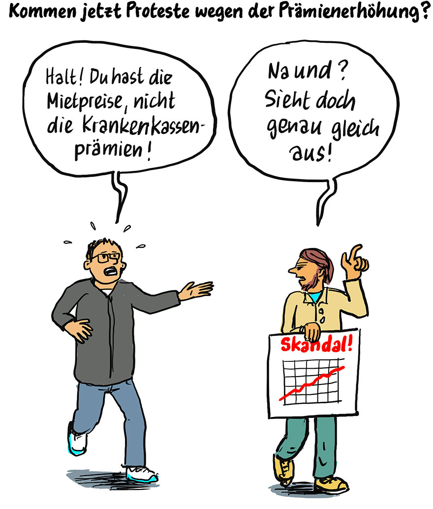 Kommen jetzt die Proteste wegen der Prämienerhöhung?