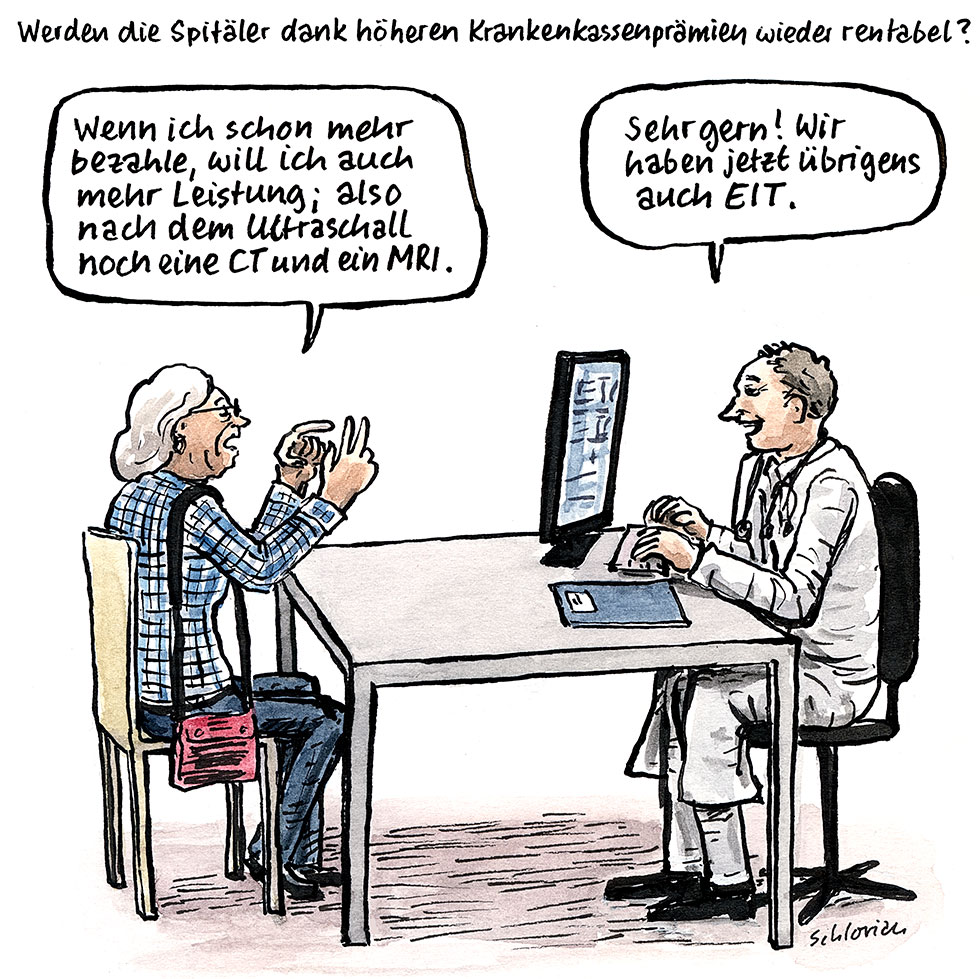 Werden die Spitäler dank höheren Krankassenprämien wieder rentabel?