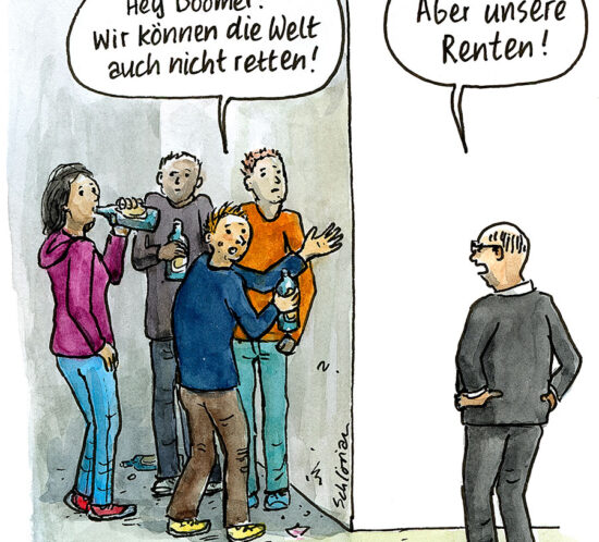 Hey Boomer! Wir können die Welt auch nicht retten!