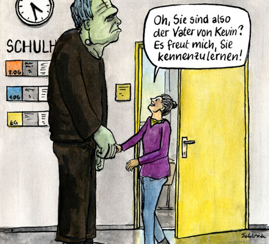 Oh, Sie sind also der Vater von Kevin?