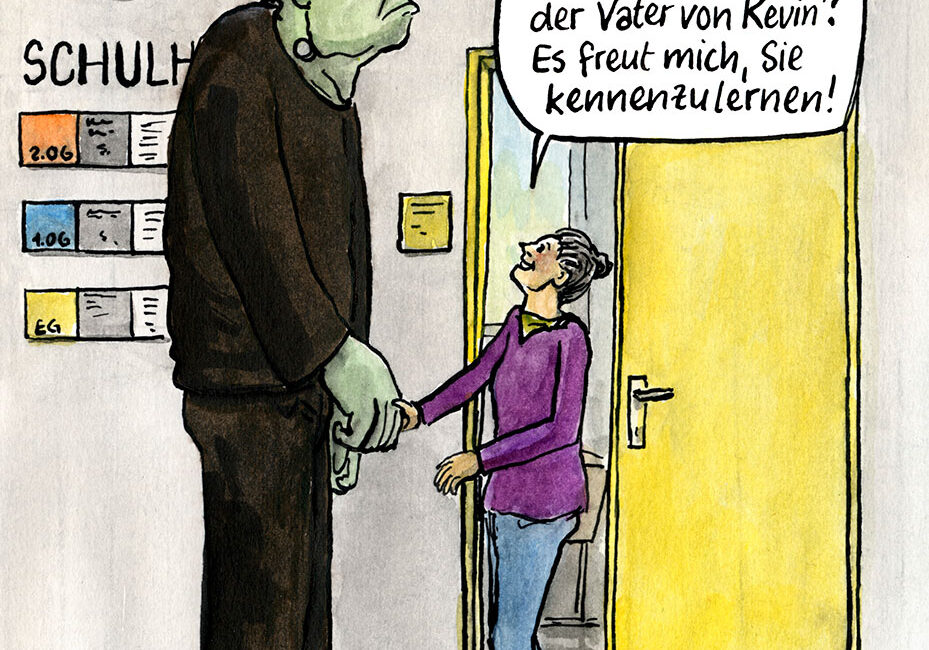 Oh, Sie sind also der Vater von Kevin?